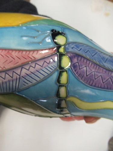 Lot 15 - Three modern Moorcroft vases, including one...