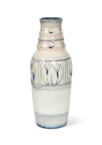 Lot 57 - A Moorcroft Peacock Feathers vase, circa 1938