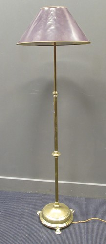 Lot 471 - An early 20th century brass adjustable...