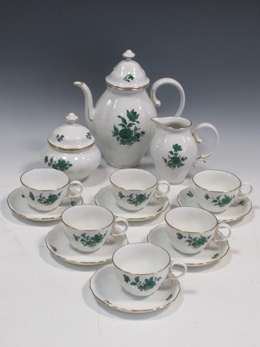 Lot 49 - An Augarten Maria Theresa hand painted pattern...