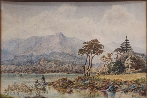 Lot 324 - Five Victorian watercolour landscapes, most...