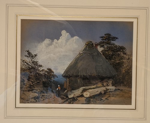 Lot 299 - Henry Bright (British, 1810-1873) A rural...