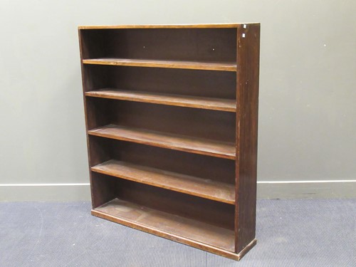Lot 451 - A 20th century floor standing bookcase with...