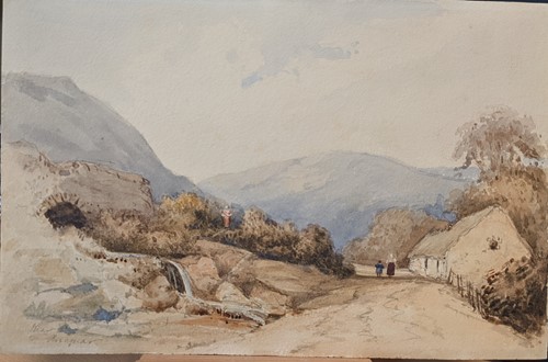 Lot 298 - Henry Bright (British, 1810-1873) A landscape...