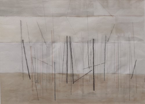 Lot 295 - Modern Abstract pencil and watercolour 54 x 74cm