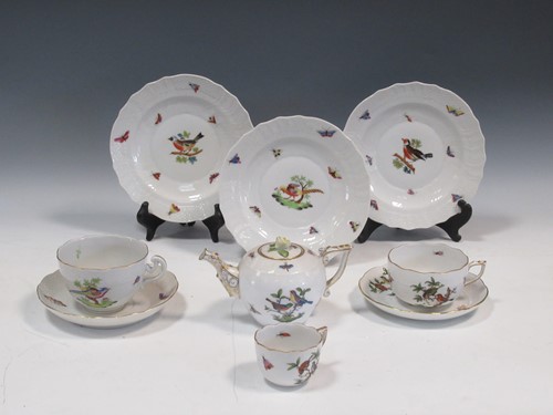 Lot 38 - Items of Herend Rothschild wares to include a...