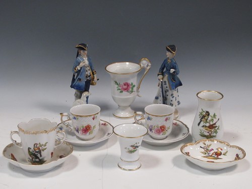 Lot 48 - Items of German porcelain to include a...