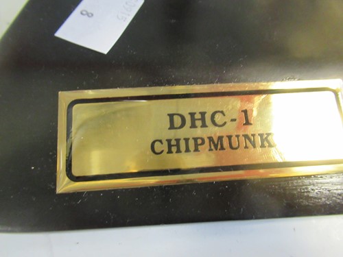 Lot 117 - Bravo Delta model DHC-1 Chipmunk, on stand