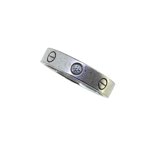 Lot 121 - Cartier - A diamond set 'Love' ring