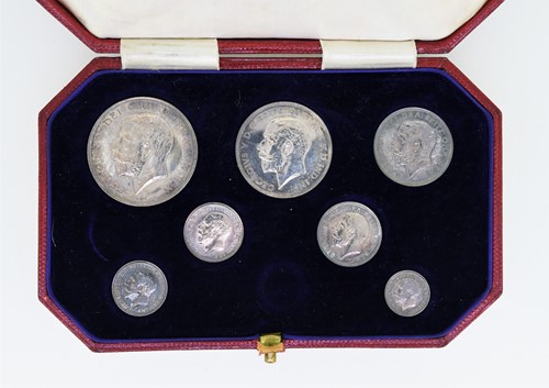 Lot 24 - George V 1911 Specimen 7 (of 8) coin set in...