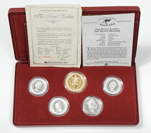 Lot 175 - The Royal Ladies silver coins and medallion...