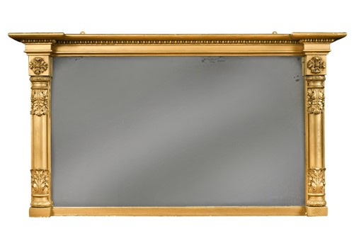 Lot 249 - A Regency gilt wood overmantel mirror
