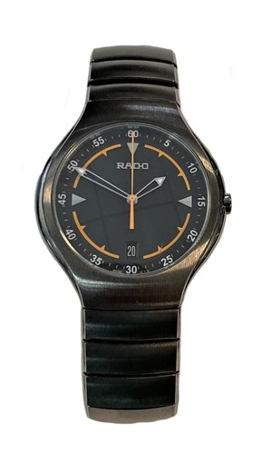 Lot 403 - Rado - A grey ceramic 'Diastar True' wristwatch