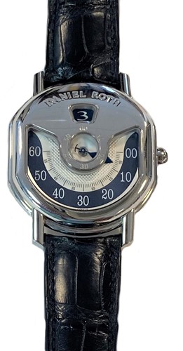 Lot 383 - Daniel Roth - A Swiss platinum 'Masters Ellipsocurvex Papillon' limited edition 21/80 wristwatch