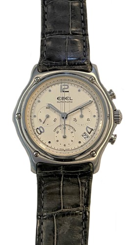 Lot 385 - Ebel - A steel 'Le Modulor 1911' series chronograph wristwatch