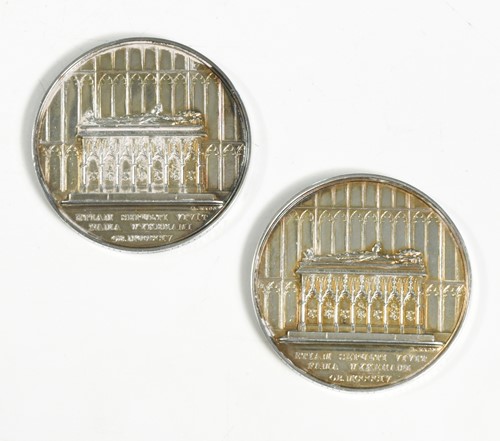 Lot 5 - Two Winchester College silver prize medals,...