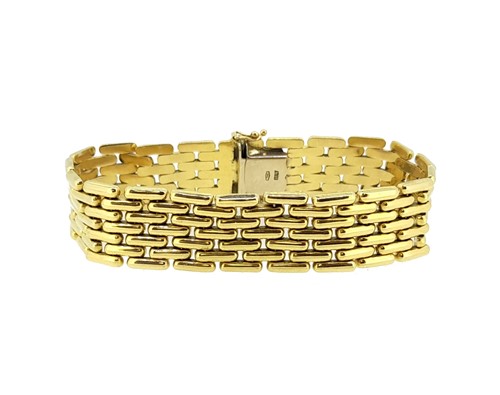Lot 237 - A brick link bracelet