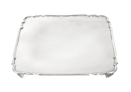 Lot 649 - A George V silver salver
