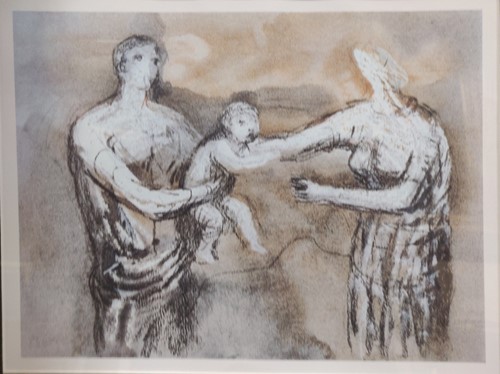 Lot 328 - Three Henry Moore prints from his studio...