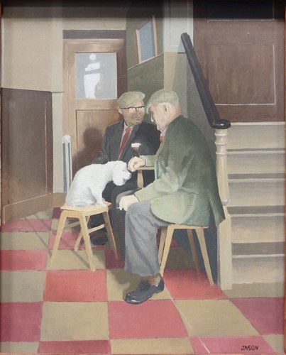 Lot 306 - 'Jason' a small contemporary study of two...