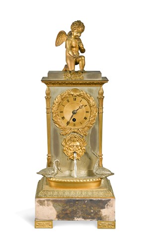 Lot 379 - A French ormolu mounted fountain automaton mantel timepiece, Chappe A Paris, circa 1820