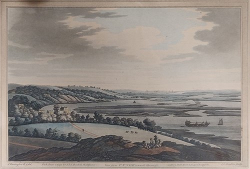 Lot 352 - After Farington, 'View from Upnor towards...