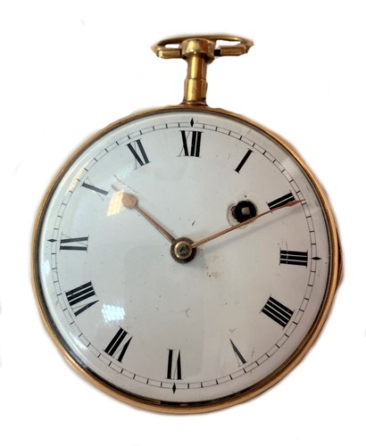 Lot 336 - Unsigned - A mid 19th century open faced pocket watch