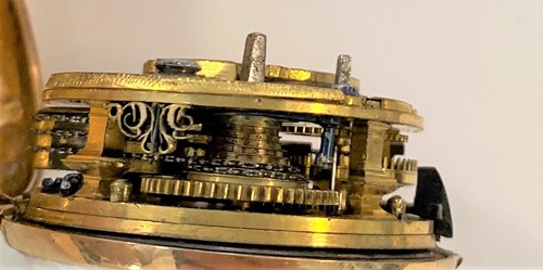 Lot 291 - H. Betterton, London - A mid 18th century 22ct gold pair cased pocket watch