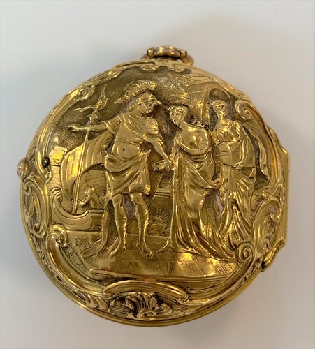 Lot 291 - H. Betterton, London - A mid 18th century 22ct gold pair cased pocket watch