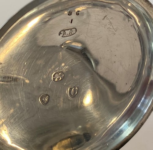 Lot 317 - J.W. Benson, London - A Victorian Sterling silver full hunter pocket watch
