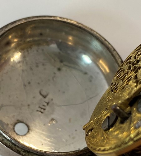 Lot 308 - Jonathan Jackson, Henley - A late 18th century Sterling silver pair cased pocket watch
