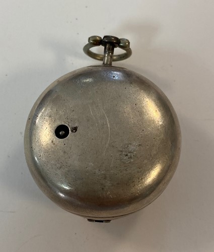 Lot 308 - Jonathan Jackson, Henley - A late 18th century Sterling silver pair cased pocket watch