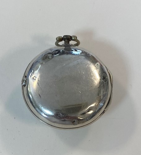 Lot 308 - Jonathan Jackson, Henley - A late 18th century Sterling silver pair cased pocket watch