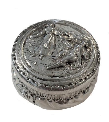 Lot 427 - A (probably) German metalwares trinket box