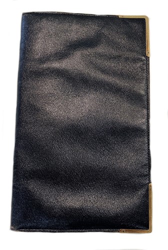 Lot 485 - Asprey - A leather and 9ct gold breast pocket wallet