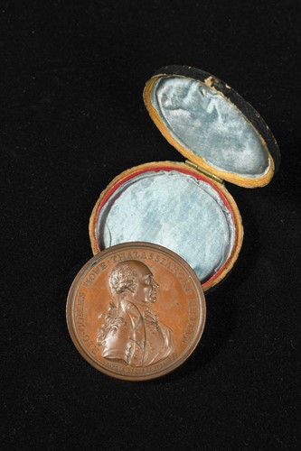 Lot 234 - Admiral of the Fleet Richard Howe, 1st Earl Howe, 1725-1799, bronze medal, 1794