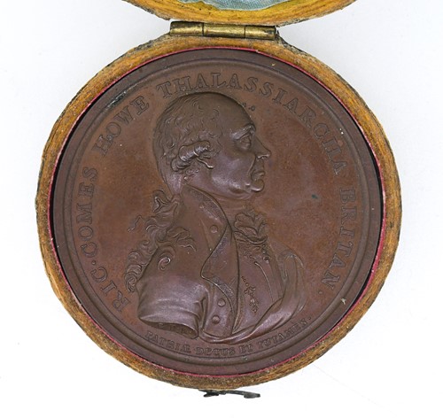 Lot 234 - Admiral of the Fleet Richard Howe, 1st Earl Howe, 1725-1799, bronze medal, 1794