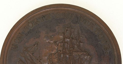 Lot 234 - Admiral of the Fleet Richard Howe, 1st Earl Howe, 1725-1799, bronze medal, 1794