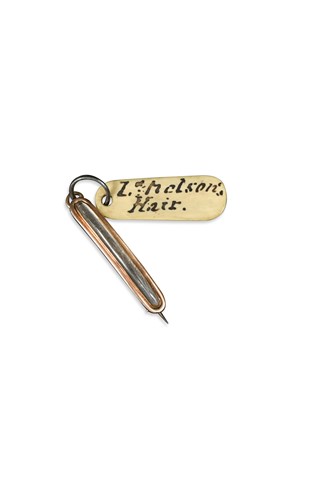 Lot 232 - Admiral Lord Nelson, a memorial hair brooch