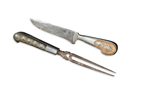 Lot 229 - A matched knife and fork, late 17th century