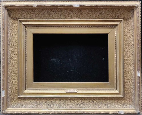 Lot 387 - A group of 19th century gilt gesso rectangular...