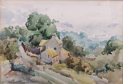 Lot 276 - Alan S Gourley (Scottish, 1909-1991) Landscape...