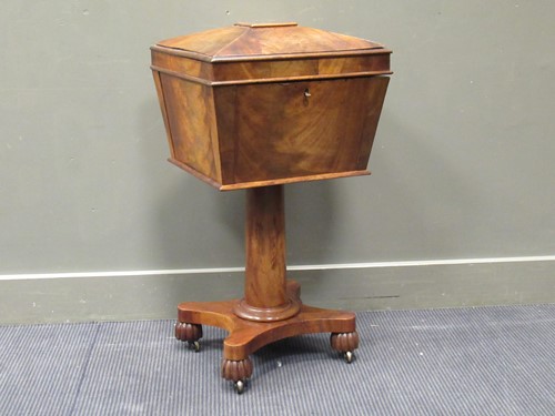 Lot 427 - A Victorian mahogany teapoy, 83 x 45 x 42cm