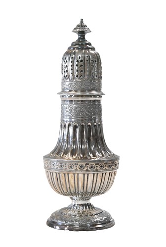 Lot 585 - A Victorian silver sugar caster