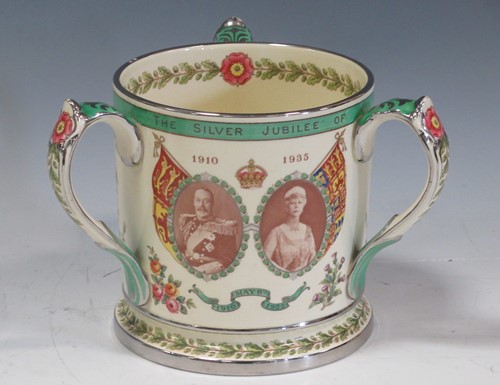 Lot 42 - A T.Goode 1910/35 silver jubilee tyg, 14 tall...
