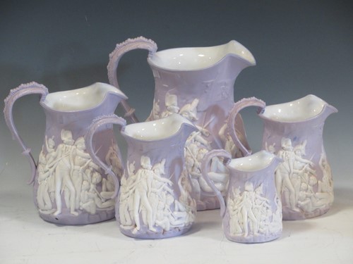 Lot 74 - A set of five graduated Sam Alcock and Co...