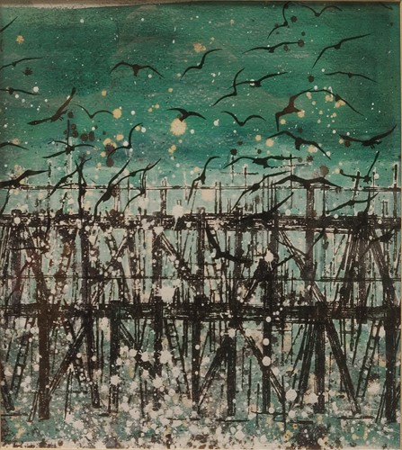 Lot 296 - H. Dean Pier- Storm signed 'H. Dean' Mixed...