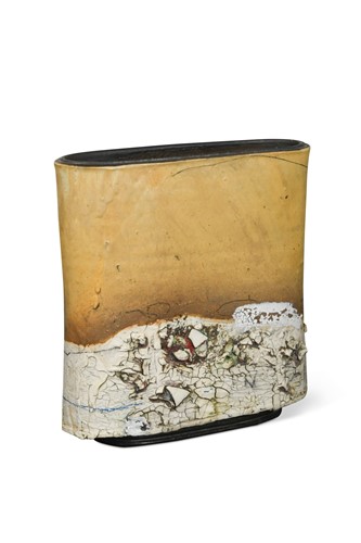 Lot 94 - Sam Hall (1967-), a flat stoneware form