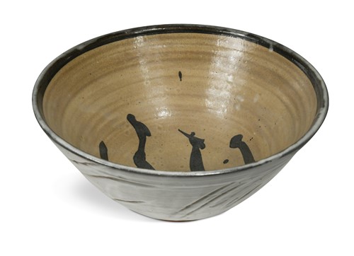 Lot 75 - William Marshall (1923-2007), a large stoneware bowl