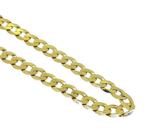 Lot 222 - A 9ct gold curb link chain